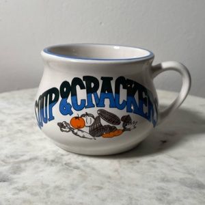 Vintage PMC Soup & Crackers Personal Soup Bowl